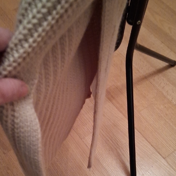 POL Oversized Open-Front Cream Ribbed Cardigan - Picture 7 of 12